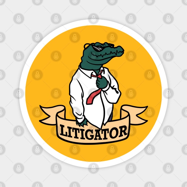 Litigator Magnet by rocksandcolors